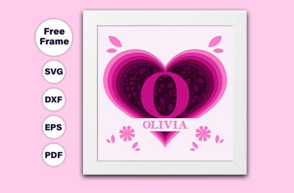 3D Flower Split Monogram a-Z Shadow Box: Elevate Your Paper Crafting Projects