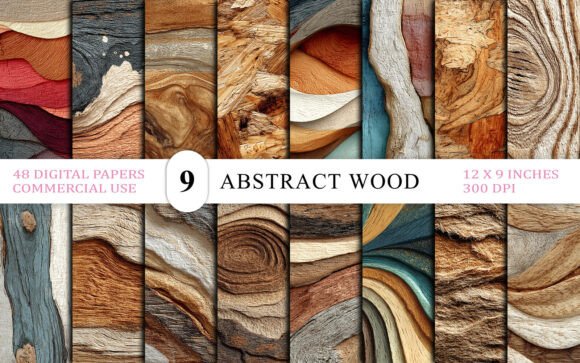 Abstract Wood Grain Texture Background: Elevating Digital Design with Natural Aesthetics