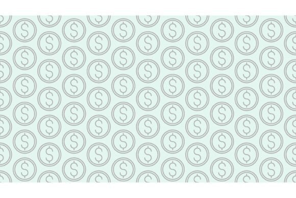 American Dollar Coins Neatly Laid Out