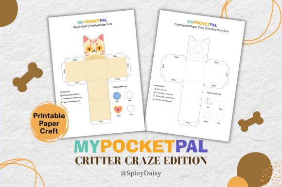 Bring Sunny the Cat to Life with a Fun 3D Paper Craft Experience