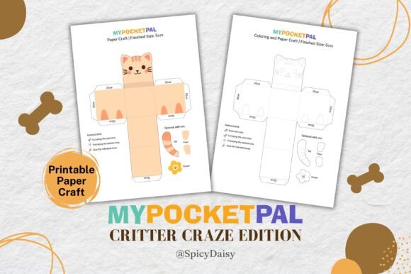Crafting Joy: The Tabby Cat 3D Cube