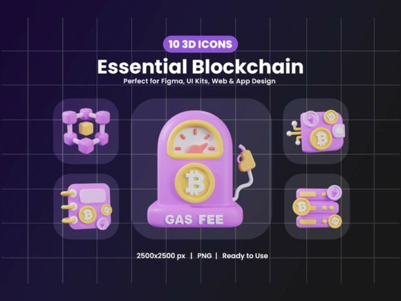 Essential Blockchain 3D Icon: Elevating Your Web3 Visual Identity
