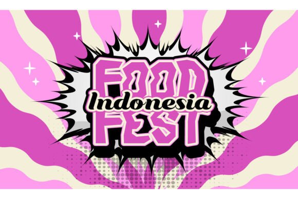 Indonesia Food Festival 3D Cartoon Banner: A Creative Design Asset for Culinary Events