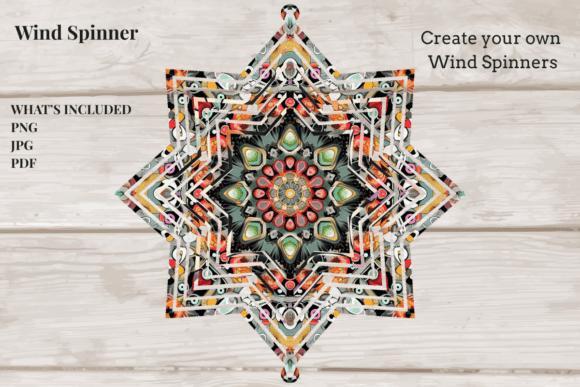 Mandala Mosaic Star Spinner Design Guide