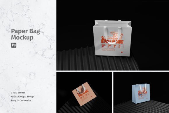 Paper Bag Mockup: Elevating Brand Presentation with Realistic 3D Design