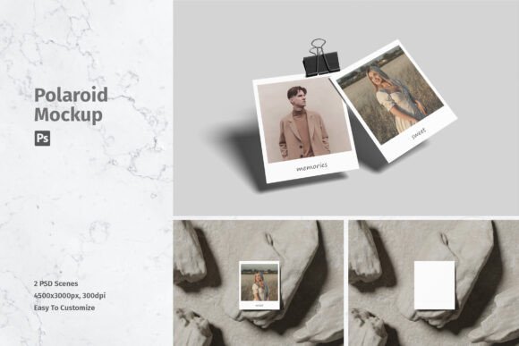Polaroid Mockup: Elevating Your Design Presentation with Realistic 3D Displays
