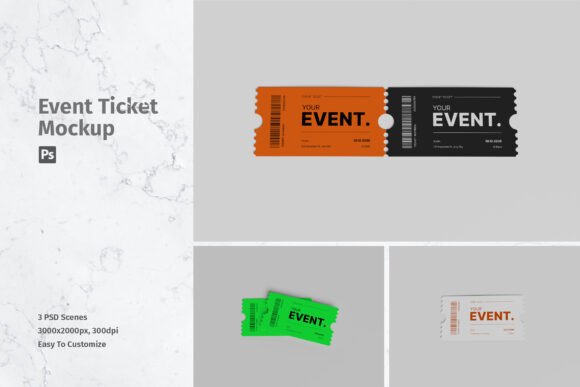 Presenting Your Event Designs with a Professional Ticket Mockup