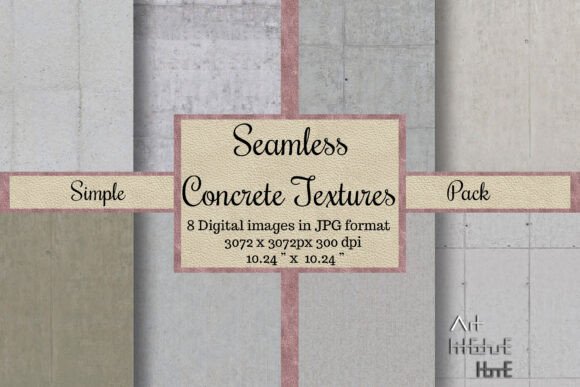 Seamless Simple Concrete Textures, 4K: Elevating Minimalist Design with Subtle Realism