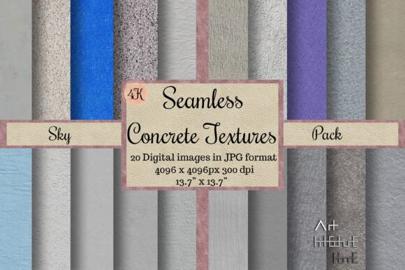 Seamless Sky Concrete Textures, 4K: Elevating Digital and Physical Design Projects