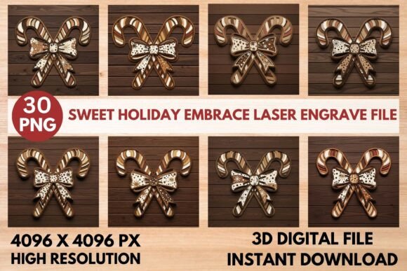 Sweet Holiday Embrace Laser Engrave File