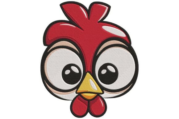 The Art and Appeal of the Innocent-Eyed Cartoon Rooster Applique in Modern Design