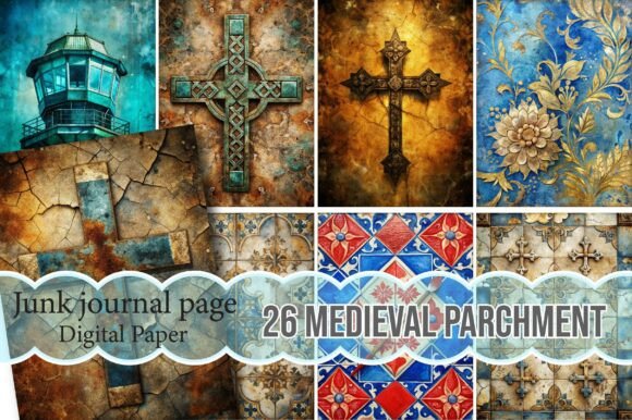 Unlocking Creativity with the Medieval Parchment Paper Junk Journal Digital Set