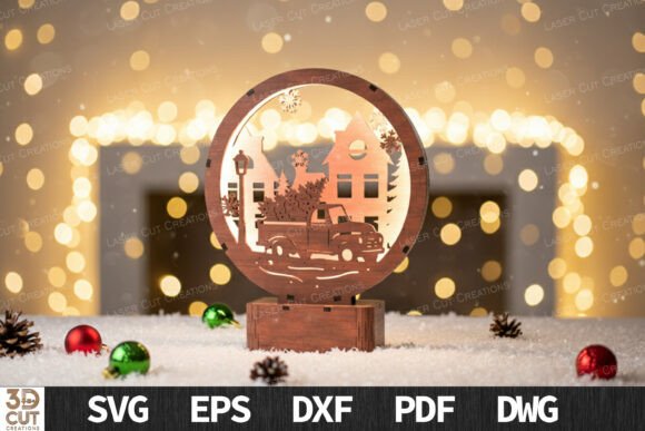 Vintage Truck Christmas Light Box